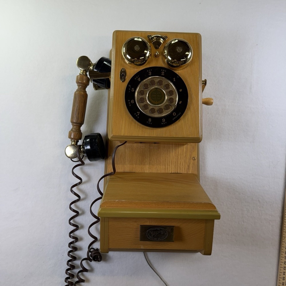 VINTAGE SPIRIT OF ST‎ LOUIS 1997 Replica Wooden Wall Phone